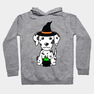 Cute dalmatian dog is a witch Hoodie